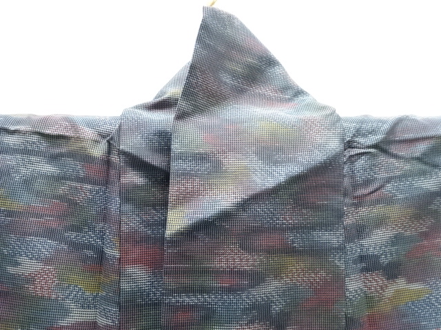  霞模様織り出し西陣お召着物